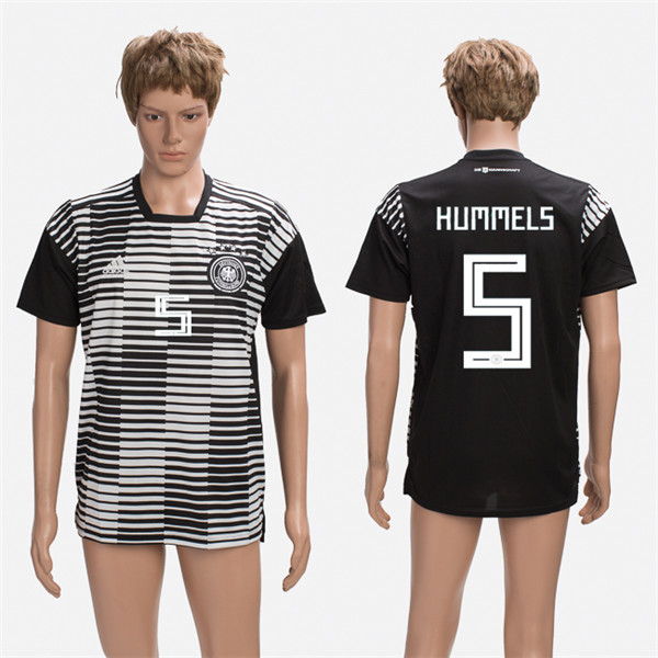 Germany 5 HUMMELS Training 2018 FIFA World Cup Thailand Soccer Jersey