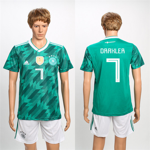 Germany 7 DRAXLER Away 2018 FIFA World Cup Soccer Jersey