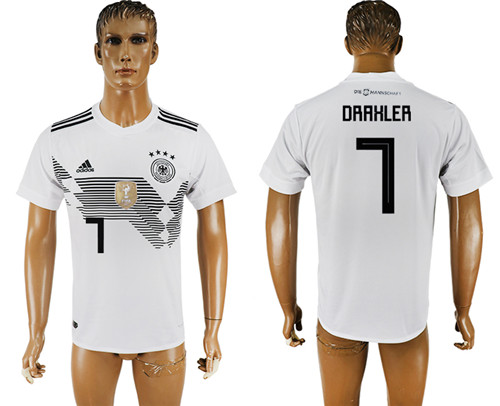 Germany 7 DRAXLER Home 2018 FIFA World Cup Thailand Soccer Jersey