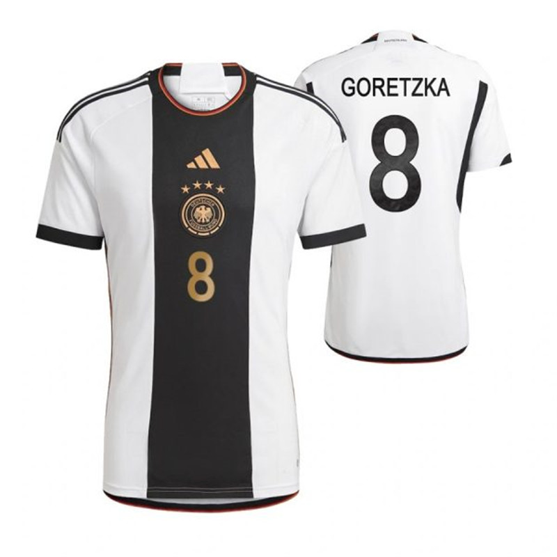 Germany 8 GORETZKA Home 2022 FIFA World Cup Thailand Soccer Jersey