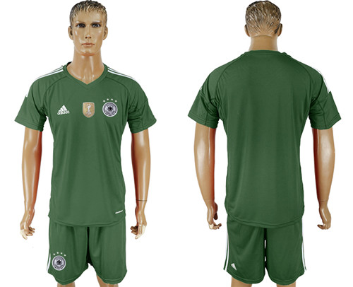 Germany Green Goalkeeper 2018 World Cup Soccer Jersey