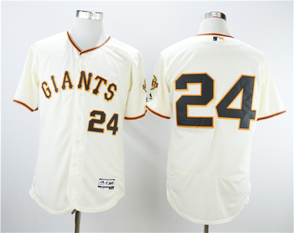 Giants 24 Willie Mays Cream Flexbase Jersey