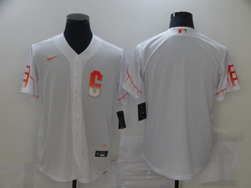 Giants Blank White Nike 2021 City Connect Flexbase Jersey