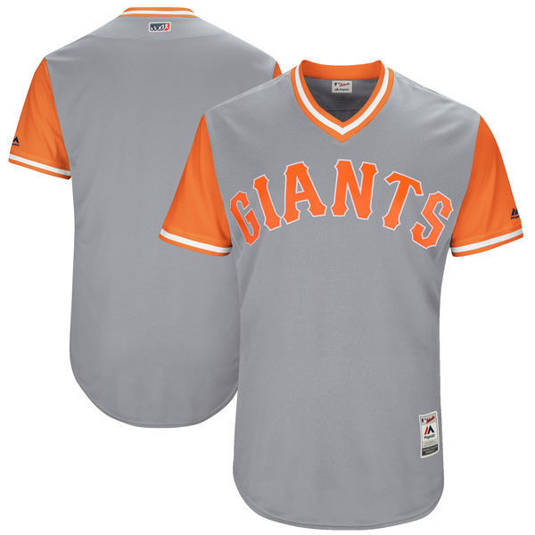 Giants Majestic Gray 2017 Players Weekend Team Jersey