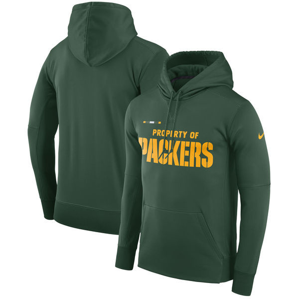 Green Bay Packers  Property Of Performance Pullover Hoodie Green