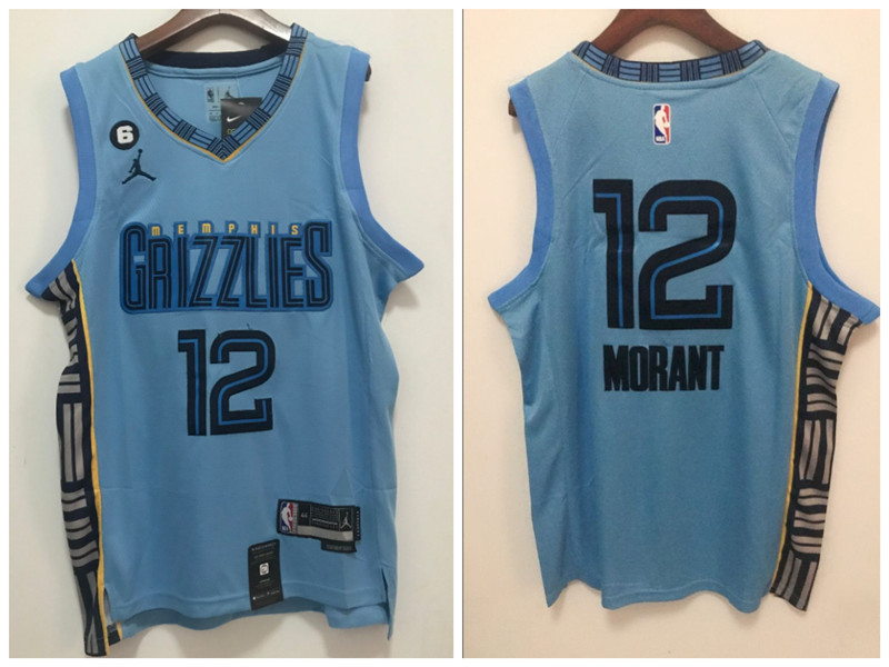 Grizzlies 12 Ja Morant Blue 2022 23 Swingman Jersey