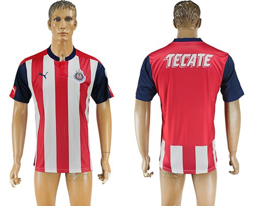 Guadalajara Blank Home Soccer Club Jersey