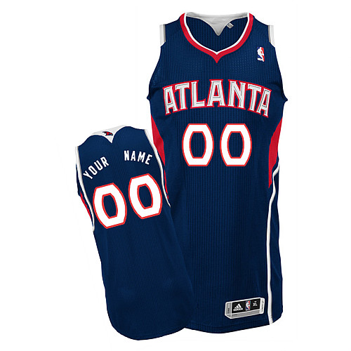 Hawks Personalized Authentic Blue NBA Jersey