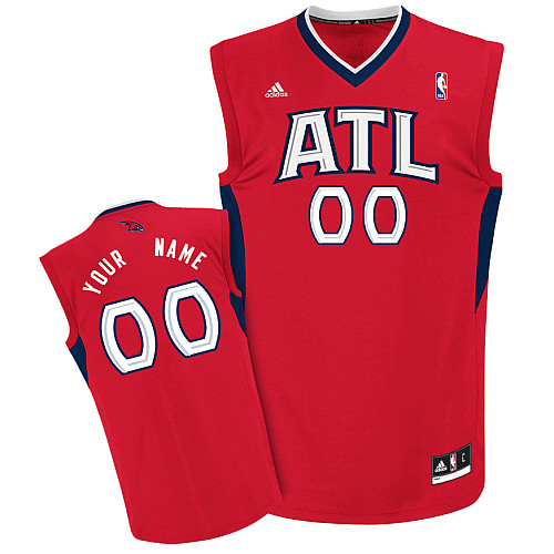 Hawks Personalized Authentic Red NBA Jersey