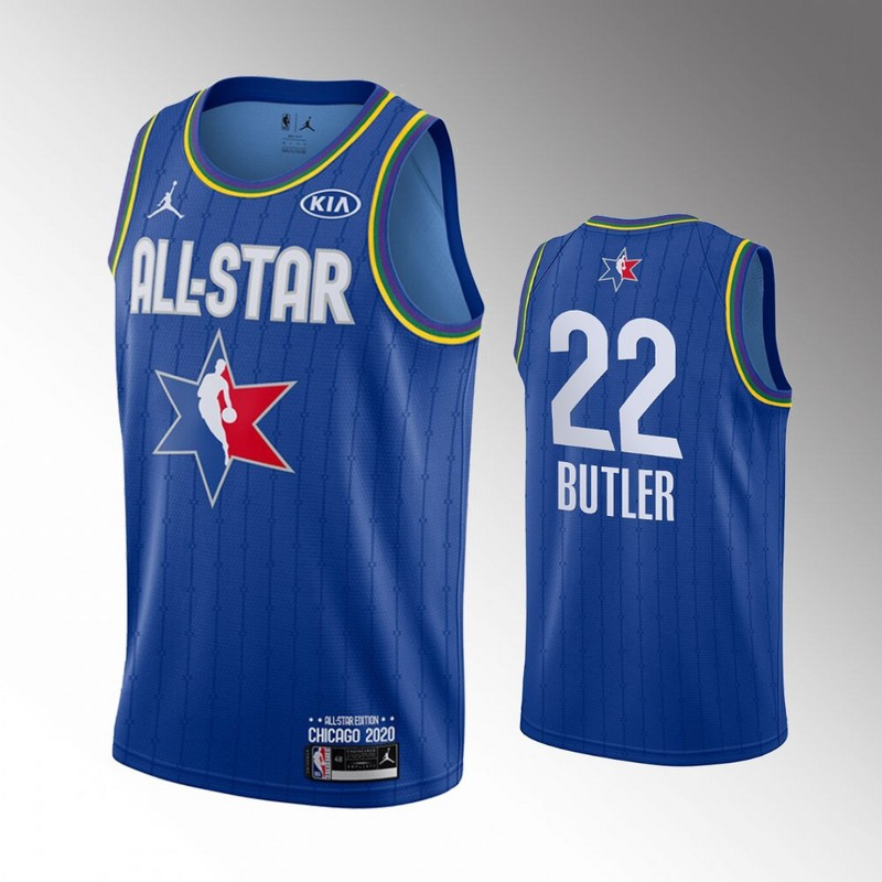 Heat 22 Jimmy Butler Blue 2020 NBA All Star Jordan Brand Swingman Jersey