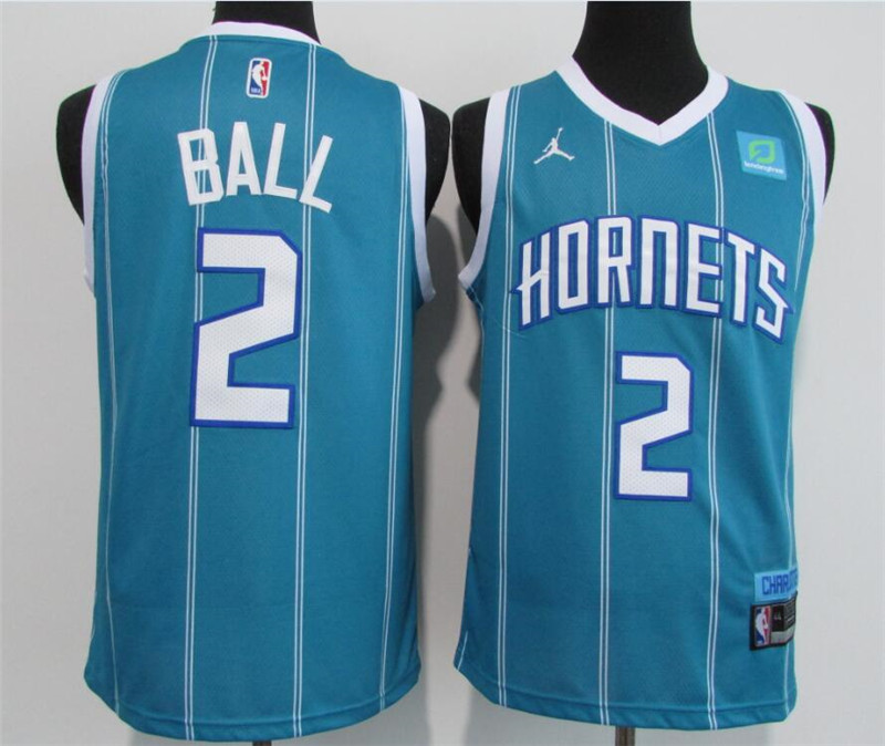 Hornets 2 LaMelo Ball Blue 2020 21 City Edition Swingman Jersey