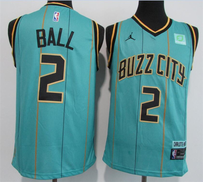 Hornets 2 LaMelo Ball Teal 2020 21 City Edition Swingman jersey