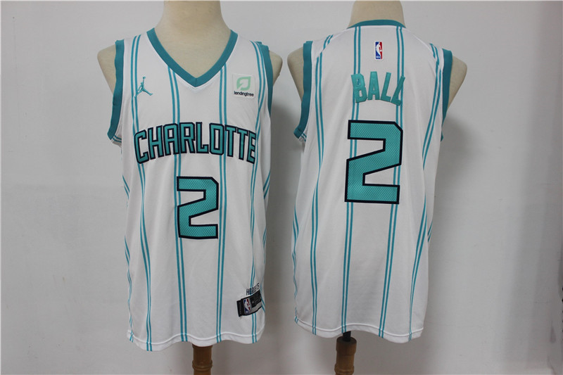 Hornets 2 LaMelo Ball White 2021 Swingman jersey