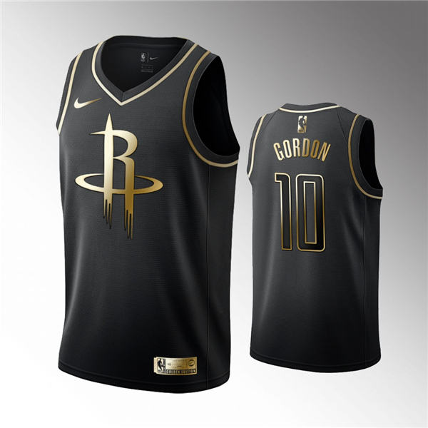 Houston Rockets #10 Eric Gordon Black Jersey