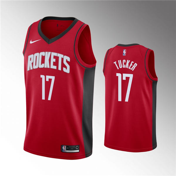 Houston Rockets #17 P.J. Tucker 2019 20 Icon Jersey   Red