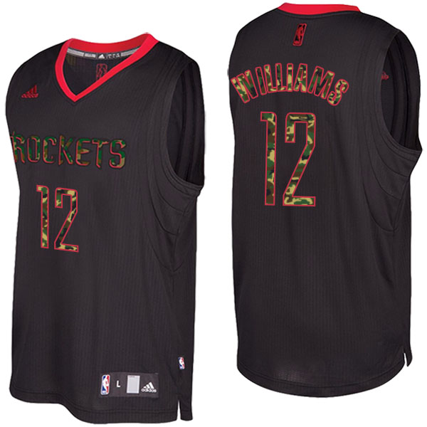 Houston Rockets Lou Williams Camo Fashion Swingman Black Jersey