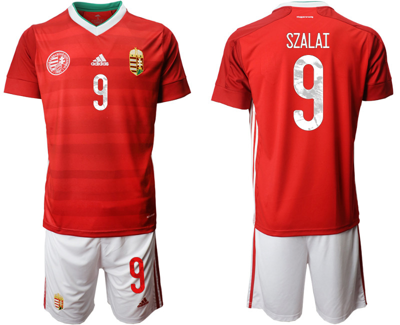 Hungary 9 SZALAI Home UEFA Euro 2020 Soccer Jersey