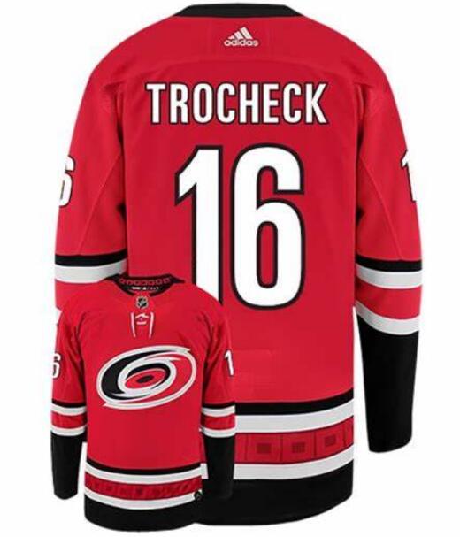 Hurricanes 16 Vincent Trocheck Red Adidas Jersey