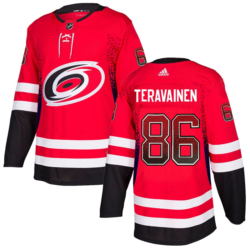 Hurricanes 86 Teuvo Teravainen Red Drift Fashion  Jersey