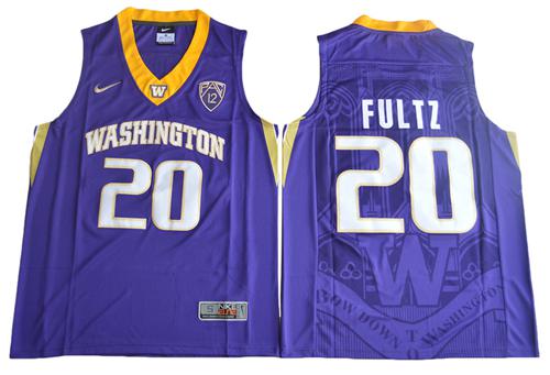 Huskies 20 Markelle Fultz Purple Basketball Stitched NCAA Jersey