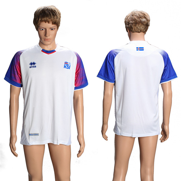 Iceland Away 2018 FIFA World Cup Thailand Soccer Jersey