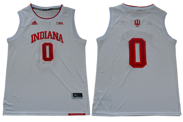 Indiana Hoosiers 0 Romeo Langford White College Basketball Jersey