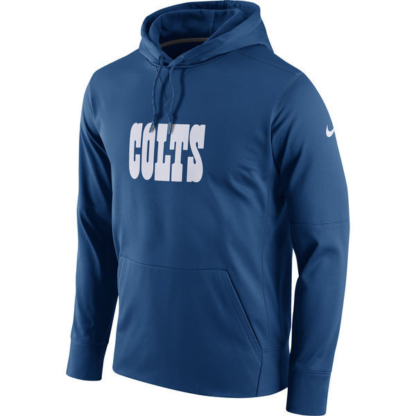 Indianapolis Colts  Circuit Wordmark Essential Performance Pullover Hoodie Royal