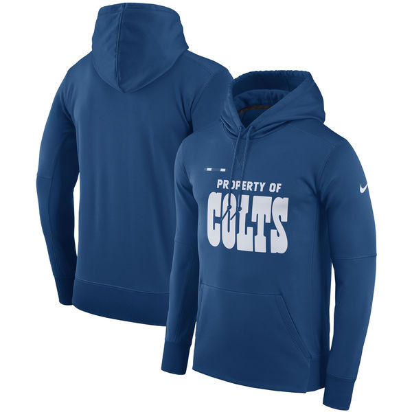 Indianapolis Colts  Property Of Performance Pullover Hoodie Royal