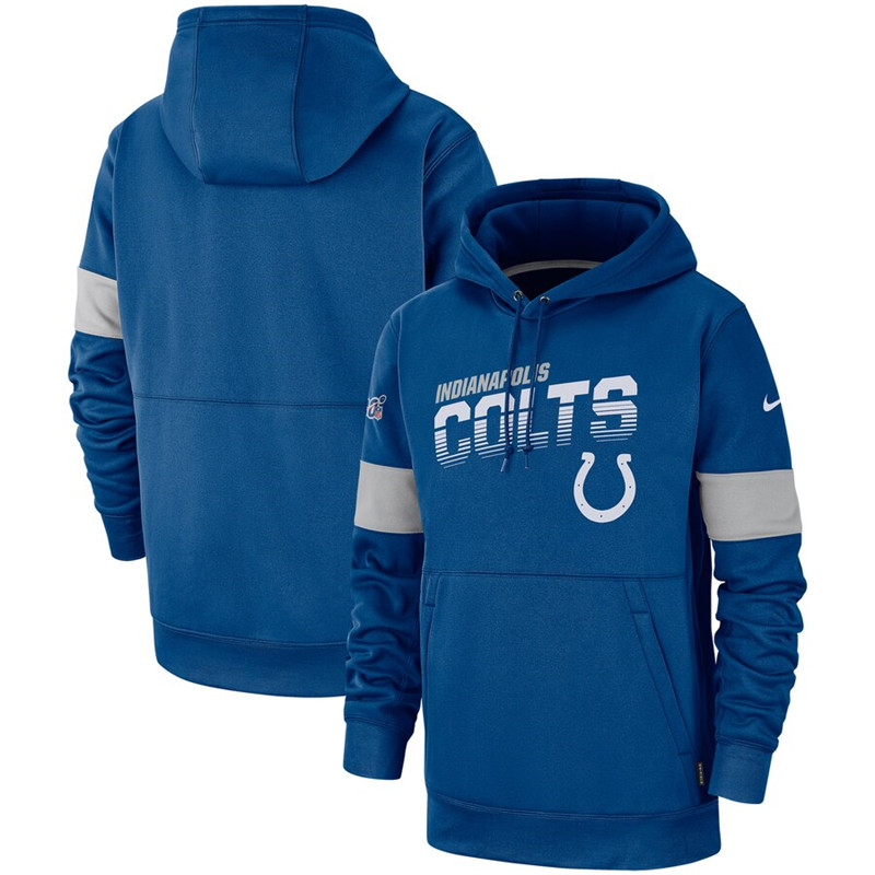 Indianapolis Colts Nike Sideline Team Logo Performance Pullover Hoodie Royal