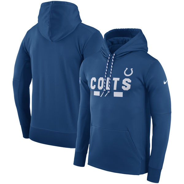 Indianapolis Colts  Team Name Performance Pullover Hoodie Royal