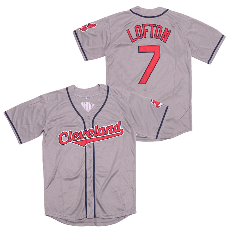 Indians 7 Kenny Lofton Gray Turn Back The Clock Jersey