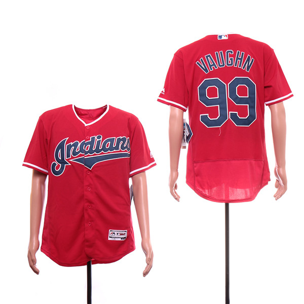 Indians 99 Ricky Vaughn Navy Red Jersey