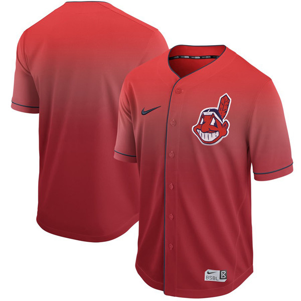 Indians Blank Red Drift Fashion Jersey