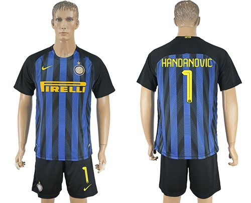 Inter Milan 1 Handanovic Home Soccer Club Jersey