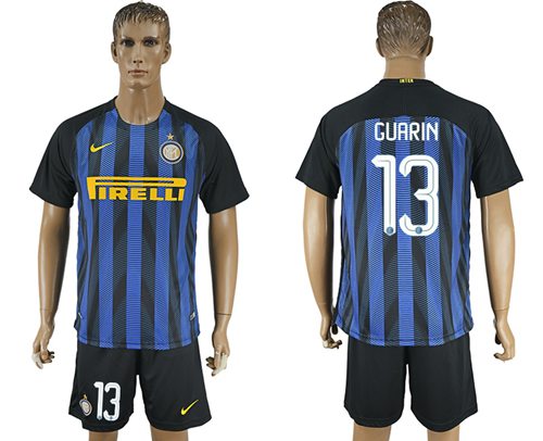 Inter Milan 13 Guarin Home Soccer Club Jersey