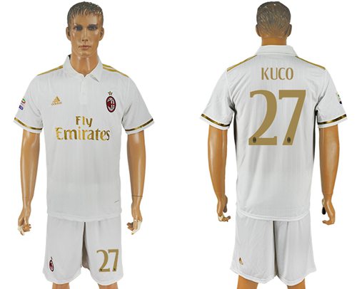 Inter Milan 17 Medel White Away Soccer Club Jersey