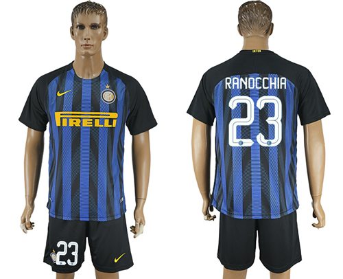Inter Milan 23 Ranocchia Home Soccer Club Jersey