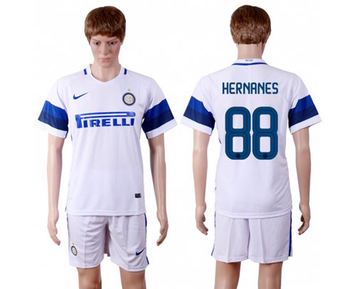 Inter Milan 88 Hernanes White Away Soccer Club Jersey
