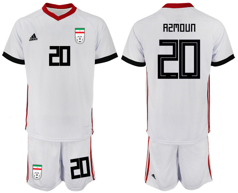 Iran 20 AZMOUN Home 2018 FIFA World Cup Soccer Jersey