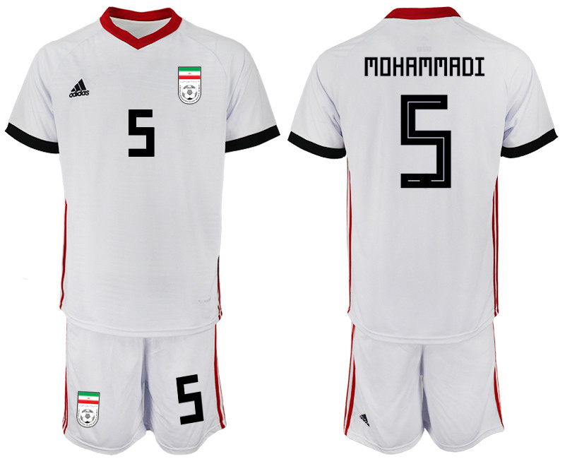 Iran 5 MOHAMMADI Home 2018 FIFA World Cup Soccer Jersey