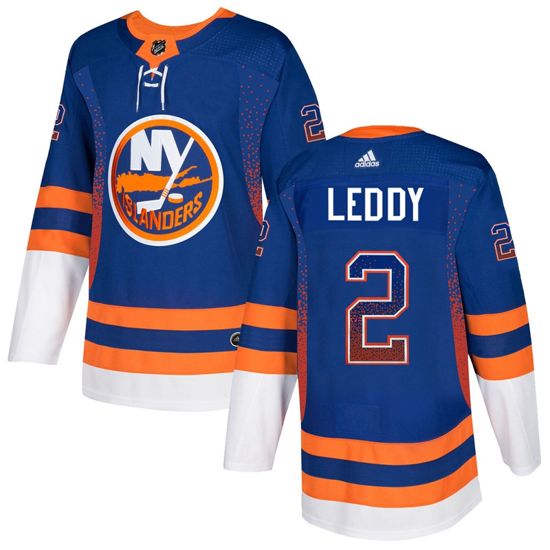 Islanders 2 Nick Leddy Royal Drift Fashion  Jersey