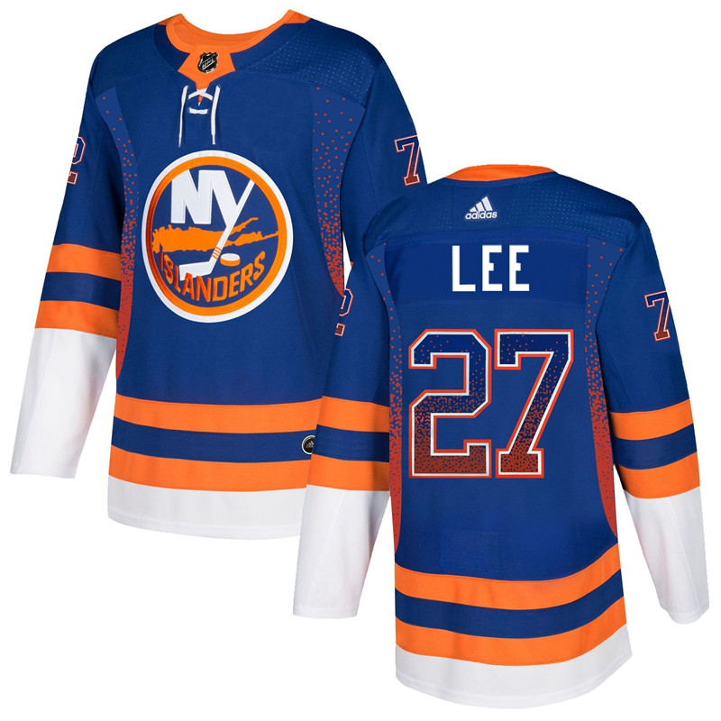 Islanders 27 Anders Lee Royal Drift Fashion  Jersey