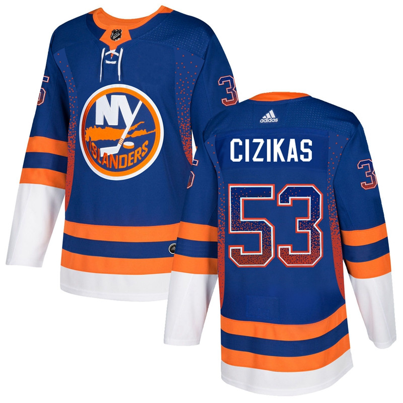 Islanders 53 Casey Cizikas Royal Drift Fashion  Jersey