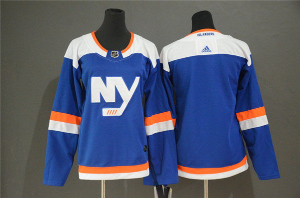 Islanders Blank Blue Women Alternate Breakaway  Jersey