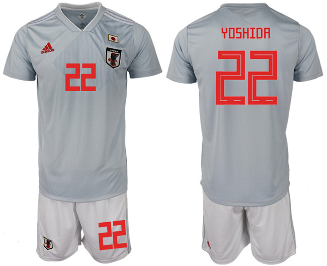 Japan 22 YOSHIDA Away 2018 FIFA World Cup Soccer Jersey