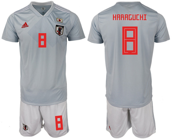 Japan 8 HARAGUCHI Away 2018 FIFA World Cup Soccer Jersey