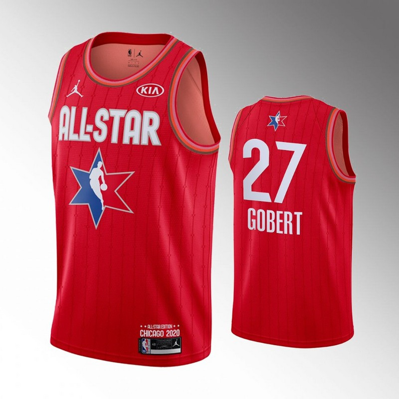 Jazz 27 Rudy Gobert Red 2020 NBA All Star Jordan Brand Swingman Jersey