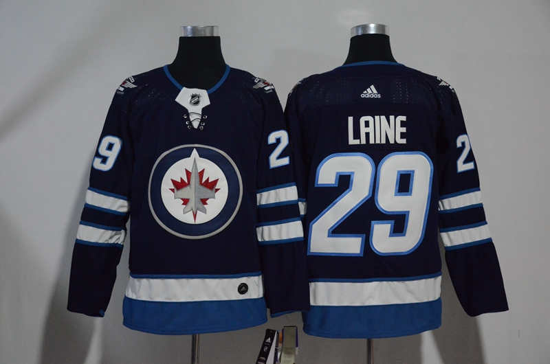 Jets 29 Patrik Laine Navy  Jersey