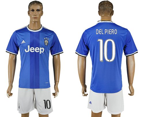 Juventus 10 Del Piero Away Soccer Club Jersey