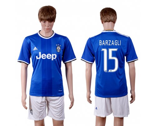 Juventus 15 Barzagli Away Soccer Club Jersey